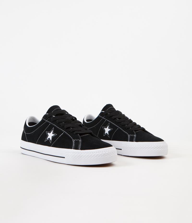 Converse One Star Pro Ox Skate Shoes Blackblackwhite Slugger Skate Store 3325