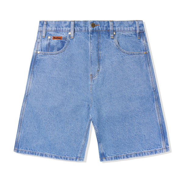 Butter Goods Baggy Denim Shorts - Washed Indigo