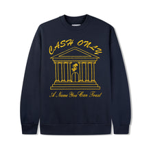 Cash Only Bank Crewneck - Deep Navy