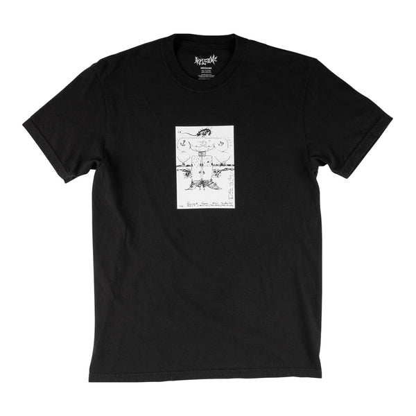 Welcome X Bauhaus Exquisite Corpse Garment Dyed Tee - Black