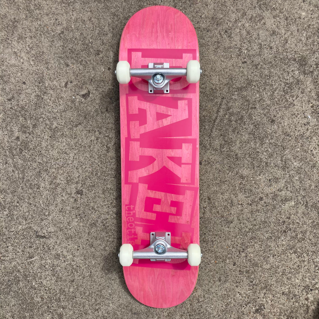 Baker Skateboards Theotis Beasley Ribbon Pink Veneer Complete Skateboard - 8.00