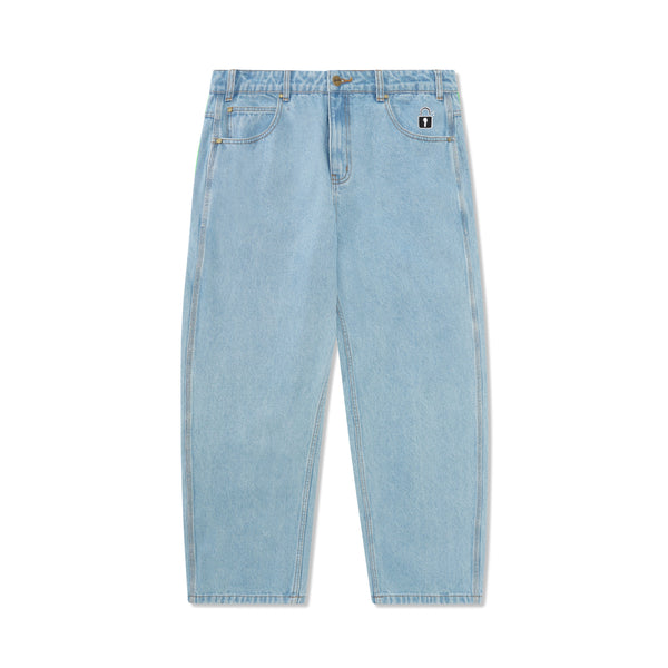 Butter Goods Lock Baggy Denim Jeans - Light Indigo