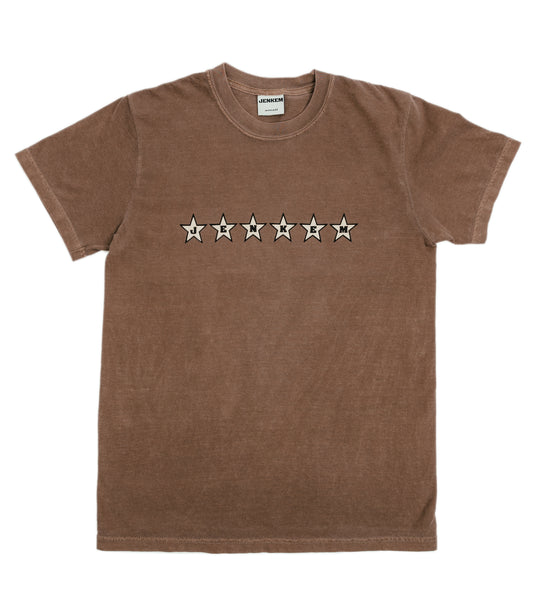 Jenkem Magazine 6 Star Tee - Brown