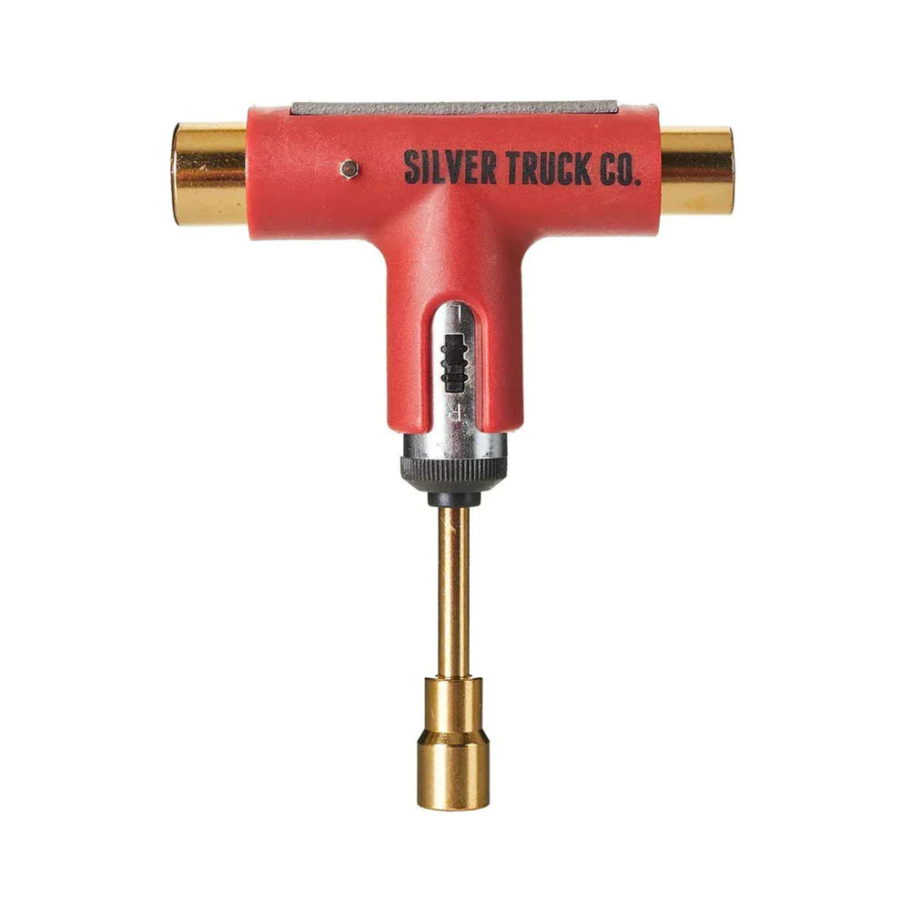 Silver Trucks Premium Ratchet Skateboard Tool - Red