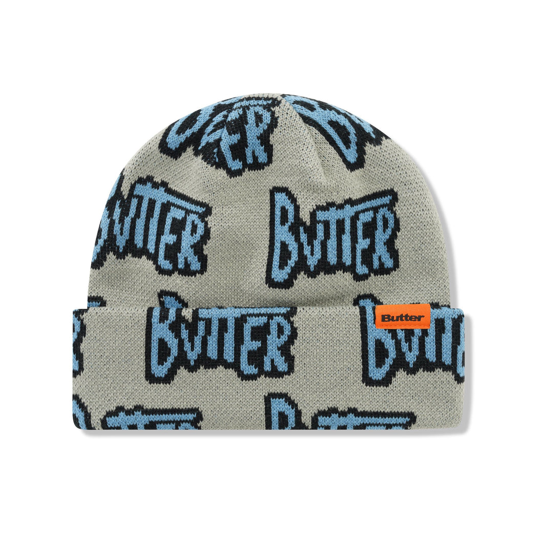 Butter Goods Sketch Cuff Beanie - Pewter