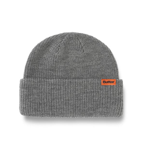 Butter Goods Tall Wharfie Beanie - Charcoal Marle