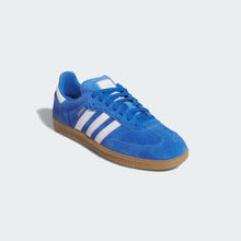 Adidas Skateboarding Samba ADV Skateboarding Shoes - Blue Bird / Cloud White / Gold Metallic