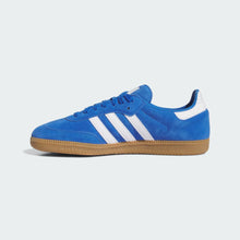 Adidas Skateboarding Samba ADV Skateboarding Shoes - Blue Bird / Cloud White / Gold Metallic