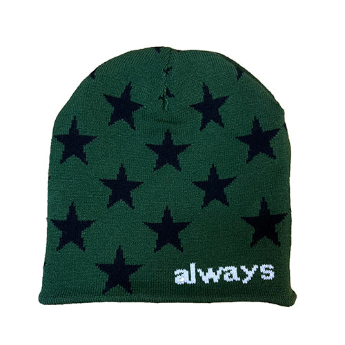 Always Do What You Should Do Reversible @sun Skull Beanie - Forest