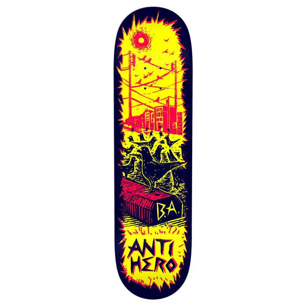 Anti Hero Skateboards B.A. Pigeon Vision Skateboard Deck -8.75