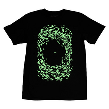 Atlantic Drift Fish-Glo-Tec T-Shirt - Black With Glow In The Dark Print