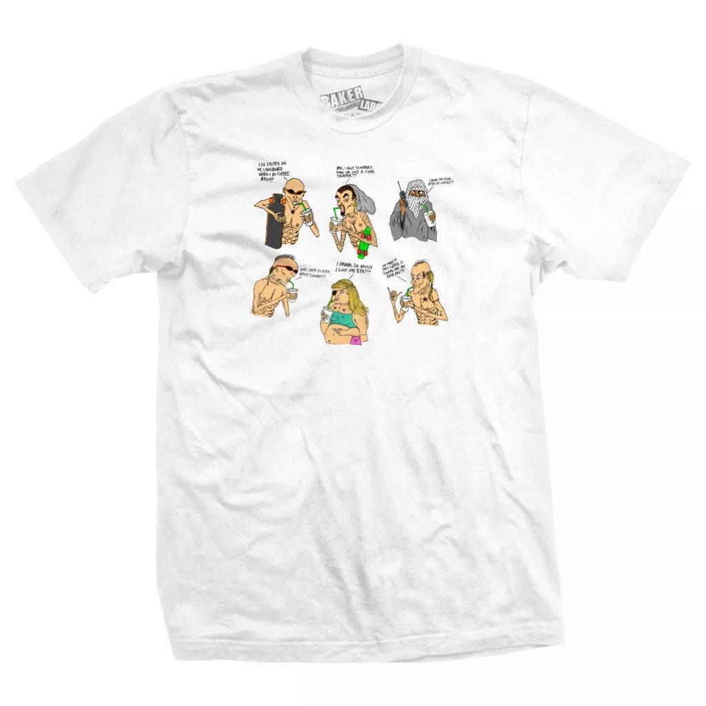 Baker Skateboards Coffee Squad Tee - White