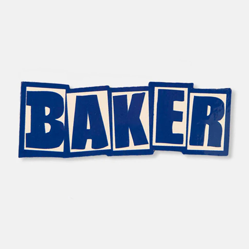 Baker Skateboards Brand Logo Sticker - Blue – Slugger Skate Store