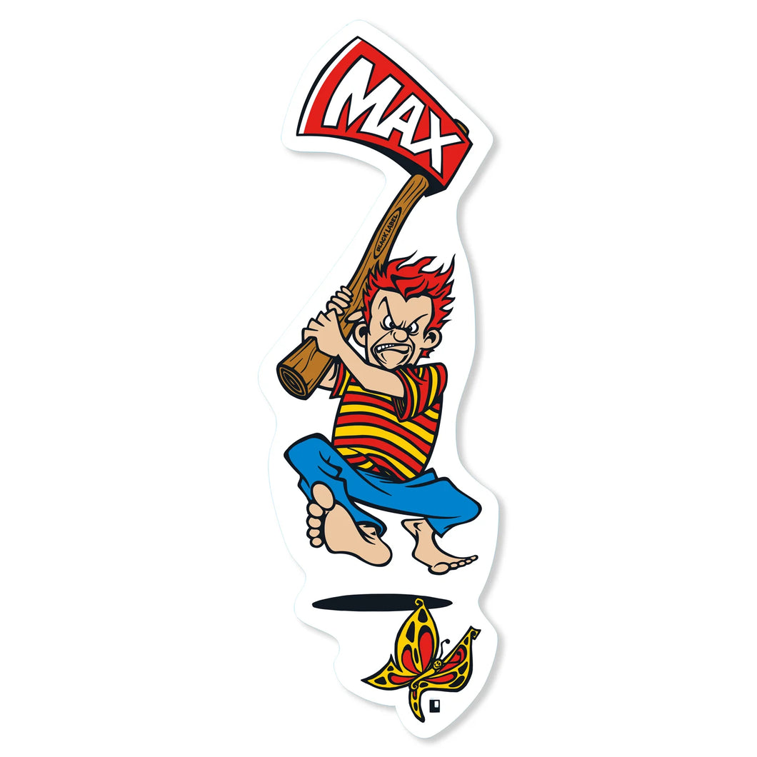 Black Label Skateboards Max Evans Axe Sticker