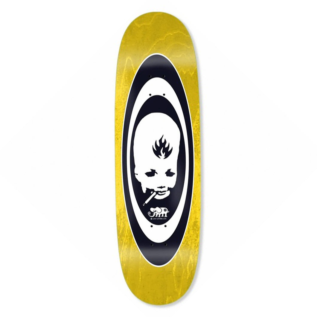 Black Label Skateboards Thumbhead Oval Deck - 9.5 Egg