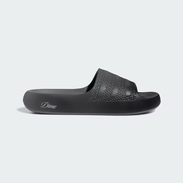 Adidas Skateboarding X Dime Ayoon Slides - Core Black / Vista Grey / Gold Metallic