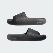 Adidas Skateboarding X Dime Ayoon Slides - Core Black / Vista Grey / Gold Metallic