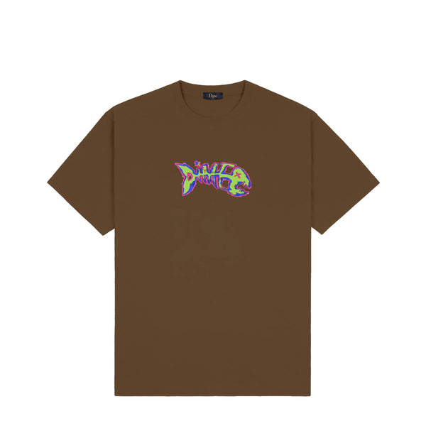 Dime MTL Bones T-Shirt - Dark Brown