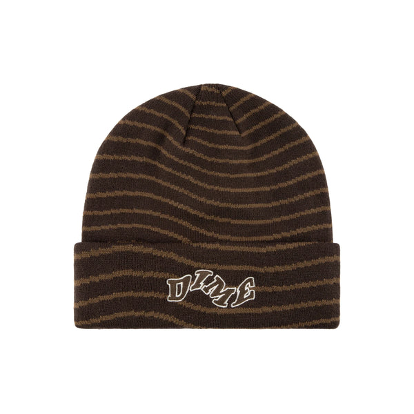 Dime MTL College Wave Cuff Beanie - Black