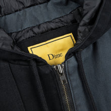 Dime MTL Panel Denim Hooded Bomber - Charcoal