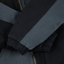 Dime MTL Panel Denim Hooded Bomber - Charcoal