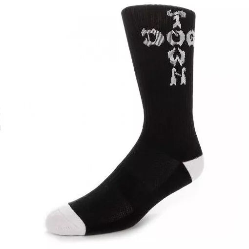 Dogtown Crew Socks - Black / White