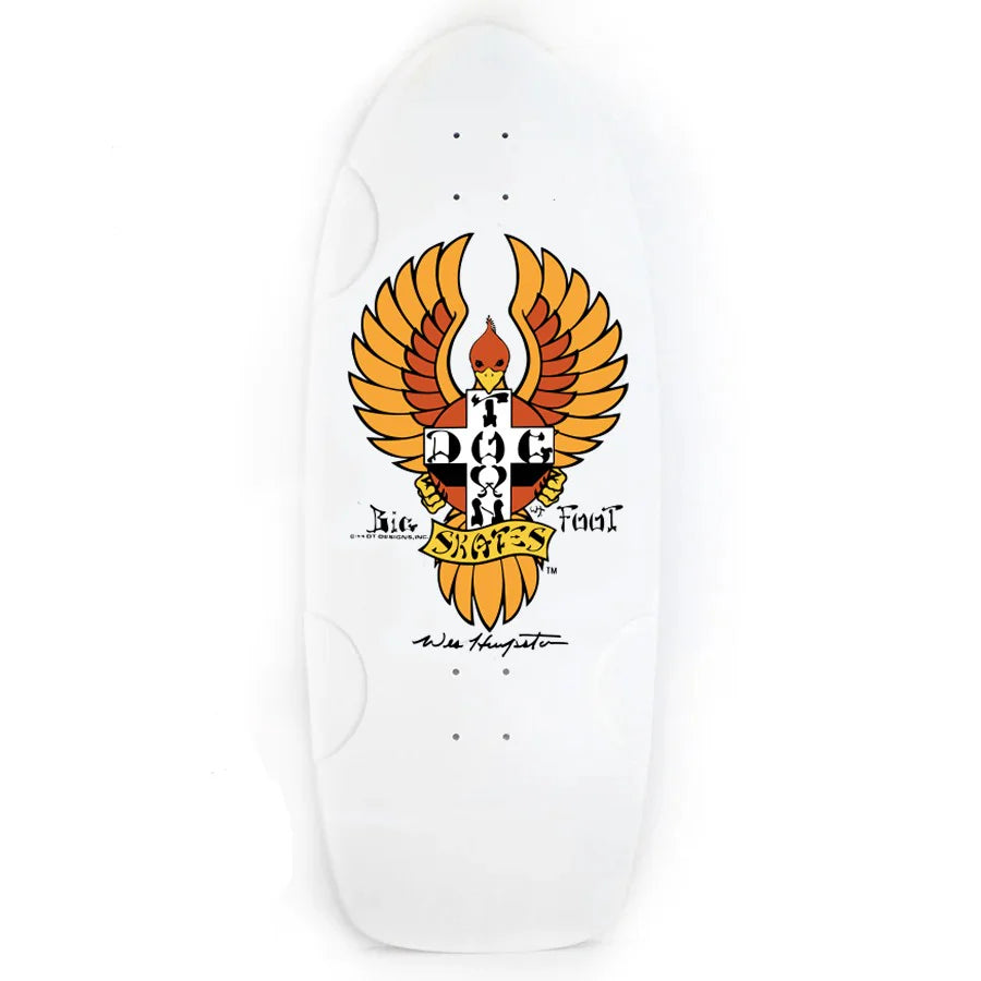 Dogtown Big Foot OG 70's Classic Deck Full White Dip / Orange Bird -11 ...