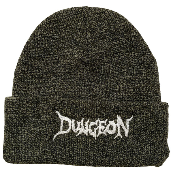 Dungeon Logo Beanie - Moss / Glow In The Dark (Copy)