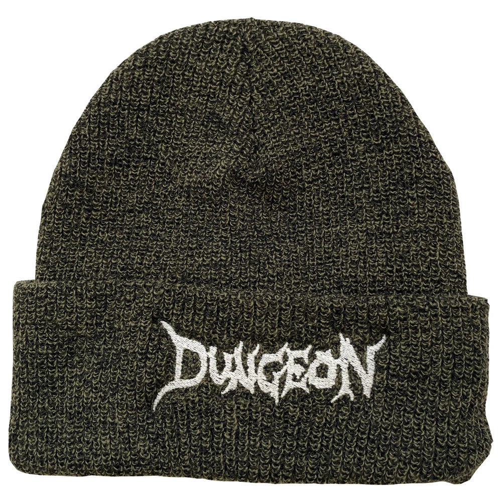 Dungeon Logo Beanie - Moss / Glow In The Dark (Copy)