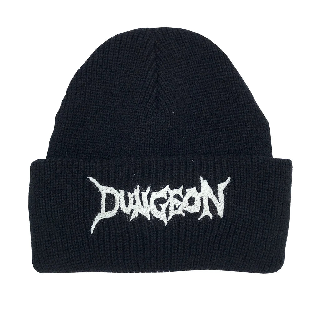 Dungeon Logo Beanie - Black / Glow In The Dark