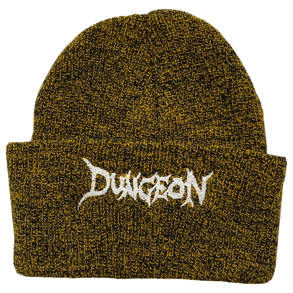 Dungeon Logo Beanie - Mustard / Glow In The Dark