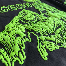 Dungeon Tower Long Sleeve T-Shirt - Chocolate / Neon Yellow