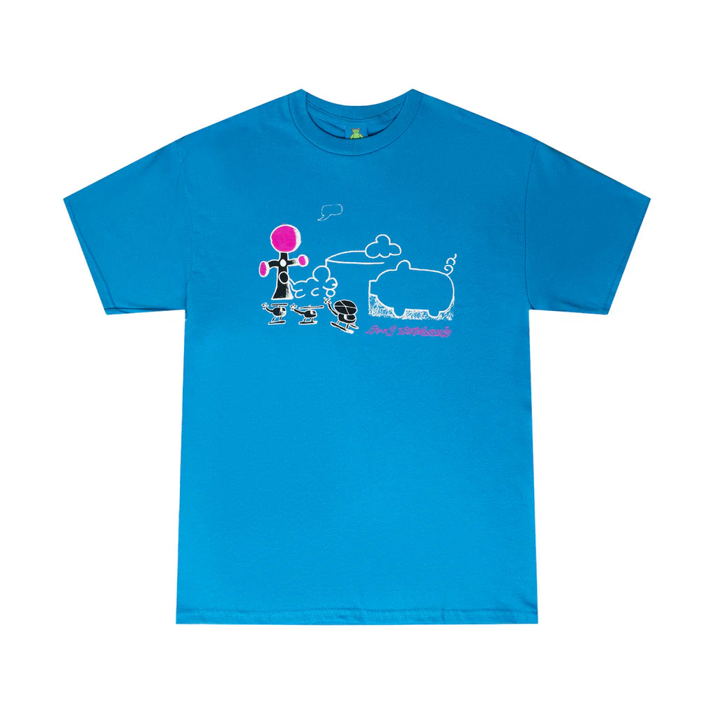 Frog Skateboards Cloud Landed Tee - Turquoise