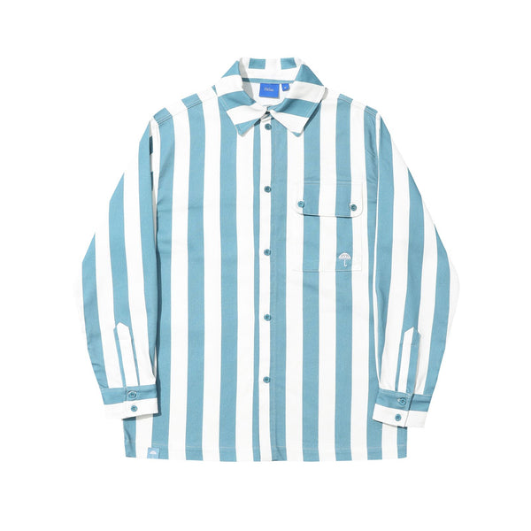 Helas Liner Long Sleeve Shirt - White / Blue