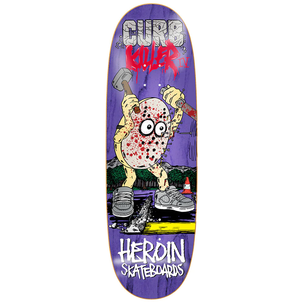 Heroin Skateboards Curb Killer 4 Skateboard Deck - 10.0