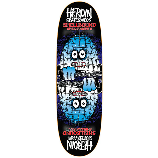 Heroin Skateboards Shellbound Shellraiser 2 Symmetrical Skateboard Deck - 9.5