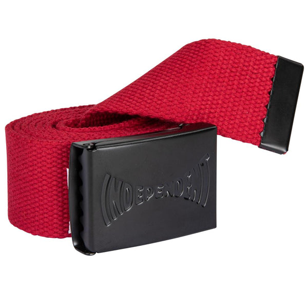 Independent Span Concealed Web Belt - Cardinal Red