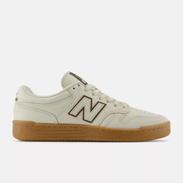 New Balance Numeric 480 Andrew Reynolds Skateboard Shoes - Sea Salt With Brown