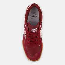 New Balance Numeric NM600 Tom Knox Skateboard Shoes - Burgundy With White