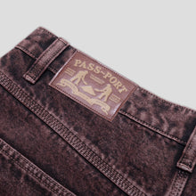 Pass~Port Workers Club Denim Shorts - Over Dye Wine