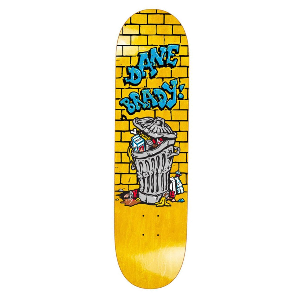 Polar Skate Co - Dane Brady Trash Can Skateboard Deck - 9.0 Yellow Stain