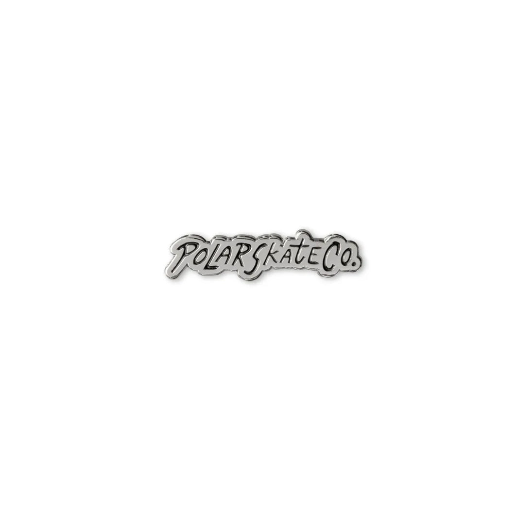 Polar Skate Co Surf Logo Pin Badge - Sliver / Black