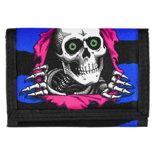 Powell Peralta Ripper Trifold Velcro Wallet - Blue / Red