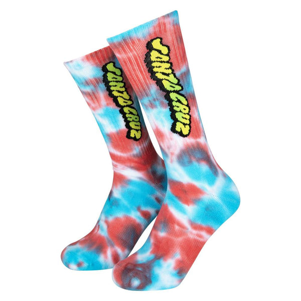 Santa Cruz Comic Strip Socks - Trip Out Tie Dye