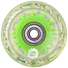 Santa Cruz Slime Balls Wheels & Bearings OG Slime Light Ups 60mm 78a - Green / Clear