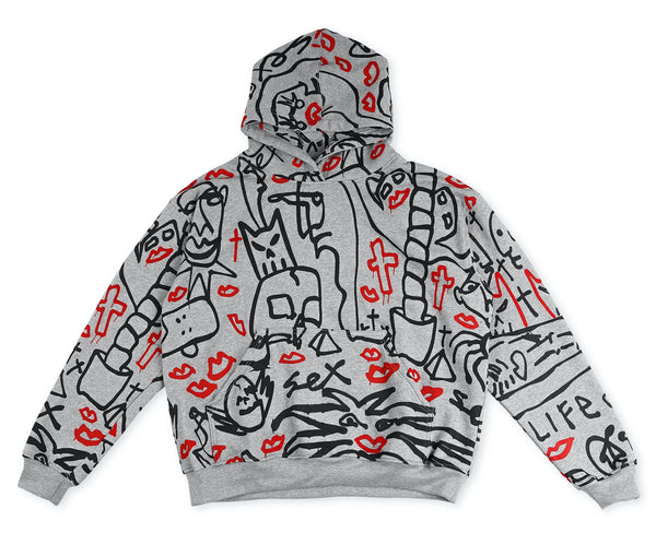 Sex Skateboards Luigis Hoodie - Grey