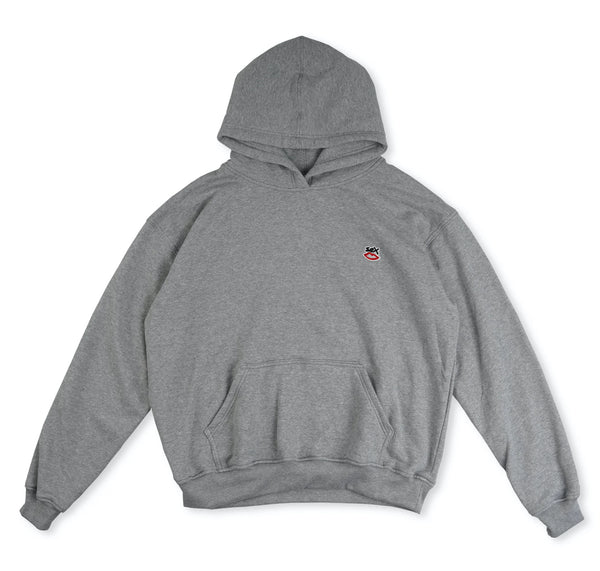 Sex Skateboards Mini Logo Embroidered Hoodie - Grey