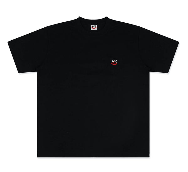 Sex Skateboards Mini Logo Embroidered Tee - Black