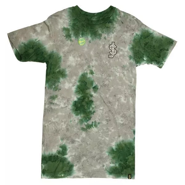 Shake Tie Dye Green Smoke T-Shirt - Green