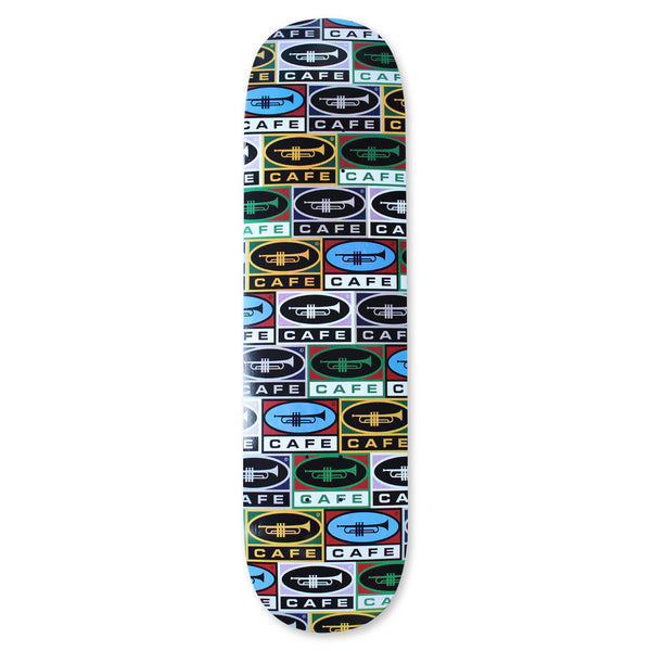 Skate Cafe Trumpet Collage Skateboard Deck - 8.5 C2 Shape